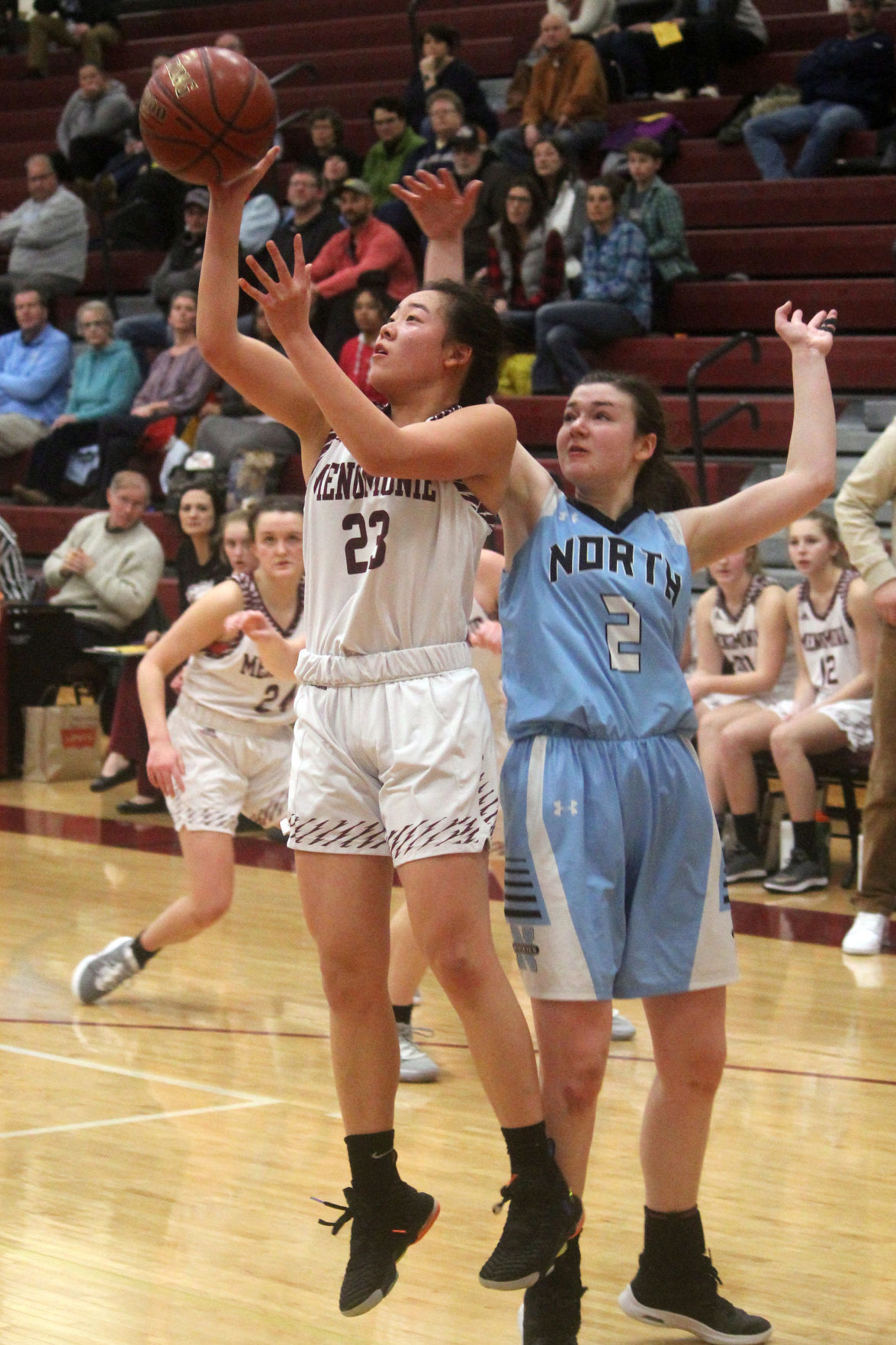 Eau Claire North at Menomonie girls basketball 2-13-20